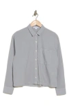 James Perse Light Cotton Button-up Shirt In Breeze