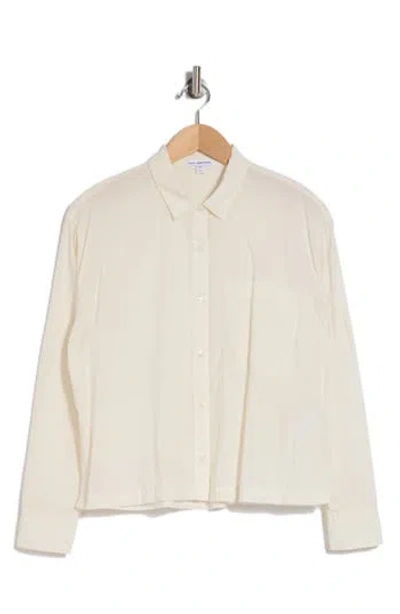 James Perse Light Cotton Button-up Shirt In Canvas