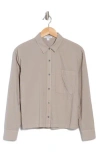 James Perse Long-sleeve Linen Shirt In Concrete