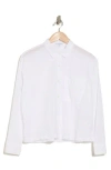 James Perse Light Cotton Button-up Shirt In White