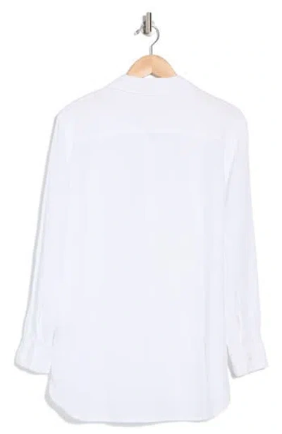 James Perse Lightweight Linen Button-up Shirt In White