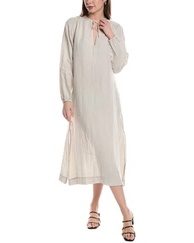 James Perse Lightweight Linen Maxi Dress In White