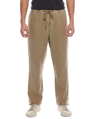 James Perse Lightweight Linen Pant In Brown