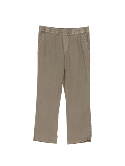James Perse Lightweight Linen Pant In Fog Pigment In Purple