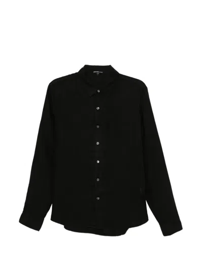 James Perse Lightweight Linen Shirt In Black