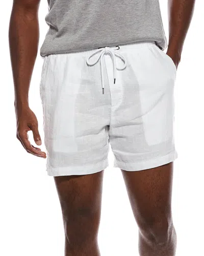 James Perse Lightweight Linen Short In White