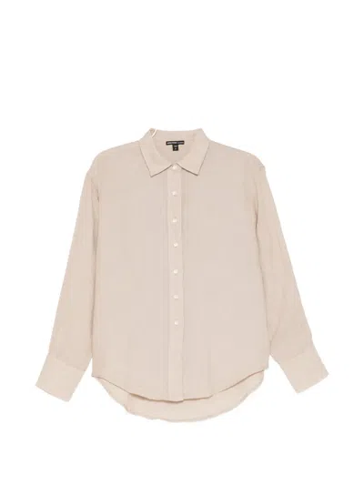 James Perse Linen Button-up Shirt In Neutral