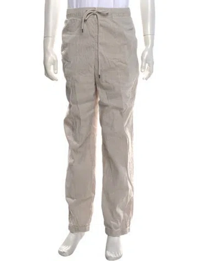 Pre-owned James Perse Linen Cargo Pants In Gray