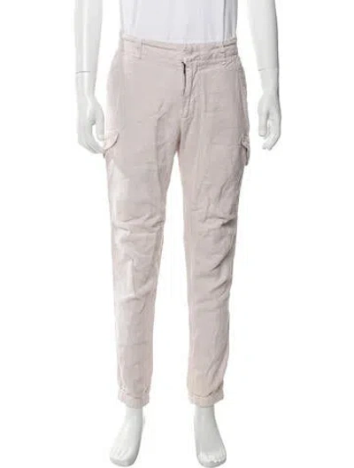 Pre-owned James Perse Linen Cargo Pants In Pink