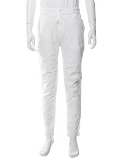 Pre-owned James Perse Linen Cargo Pants In White