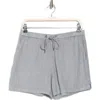 James Perse Baby Soft Sweater Short In Breeze Pigment