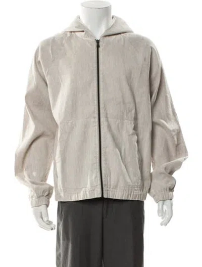 Pre-owned James Perse Linen Jacket W/ Tags In Neutral