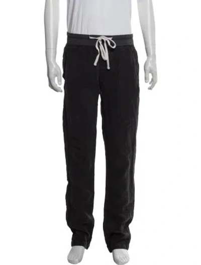 Pre-owned James Perse Linen Joggers In Black