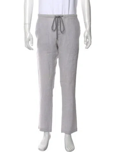 Pre-owned James Perse Linen Joggers In Gray
