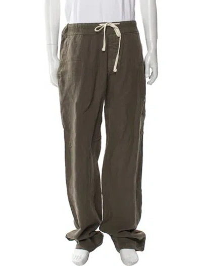 Pre-owned James Perse Linen Joggers In Green
