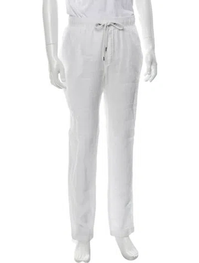 Pre-owned James Perse Linen Joggers W/ Tags In White
