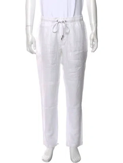 Pre-owned James Perse Linen Joggers In White