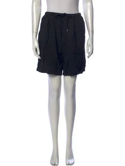 Pre-owned James Perse Linen Knee-length Shorts In Black
