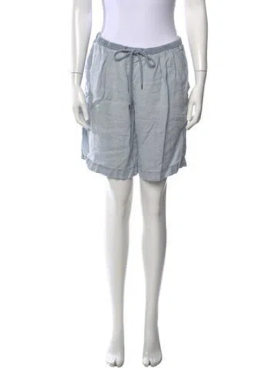 Pre-owned James Perse Linen Knee-length Shorts In Blue
