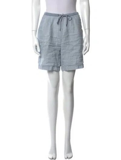 Pre-owned James Perse Linen Knee-length Shorts In Blue