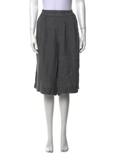 Pre-owned James Perse Linen Knee-length Shorts In Grey