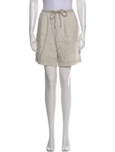 Pre-owned James Perse Linen Knee-length Shorts In Neutral