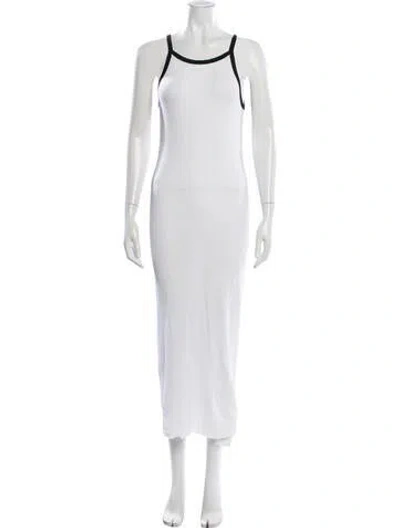 Pre-owned James Perse Linen Long Dress In White