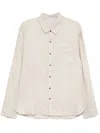 James Perse Linen Shirt In Neutrals
