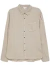 James Perse Linen Shirt In Neutrals