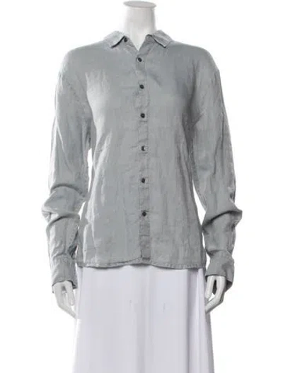 Pre-owned James Perse Linen Midi Length Dress In Neutral
