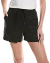 James Perse Drawstring Lounge Short In Black