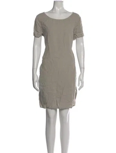 Pre-owned James Perse Linen Mini Dress In Gray
