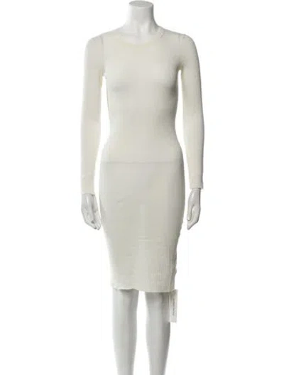 Pre-owned James Perse Linen Mini Dress In White