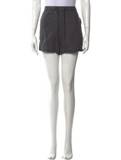 Pre-owned James Perse Linen Mini Shorts In Black