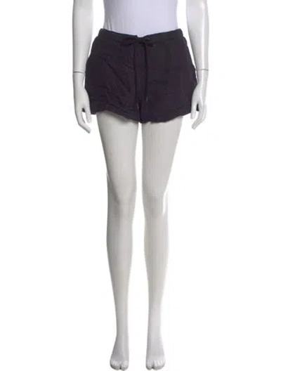 Pre-owned James Perse Linen Mini Shorts In Black