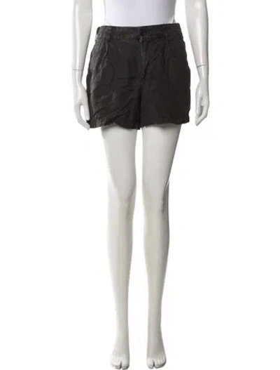 Pre-owned James Perse Linen Mini Shorts In Black