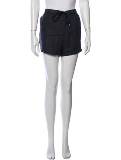 Pre-owned James Perse Linen Mini Shorts In Black