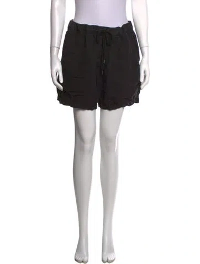 Pre-owned James Perse Linen Mini Shorts In Black