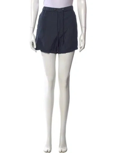 Pre-owned James Perse Linen Mini Shorts In Blue