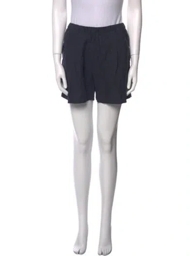 Pre-owned James Perse Linen Mini Shorts In Blue