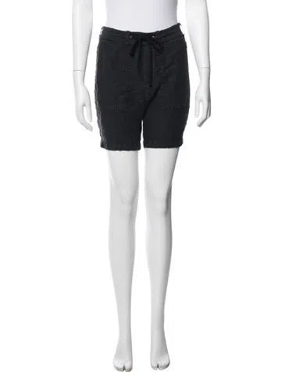 Pre-owned James Perse Linen Mini Shorts In Blue