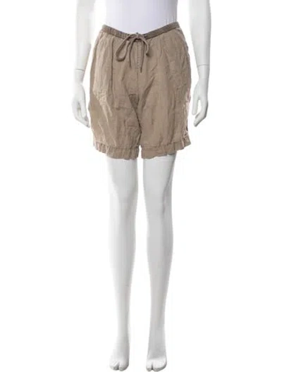 Pre-owned James Perse Linen Mini Shorts In Blue