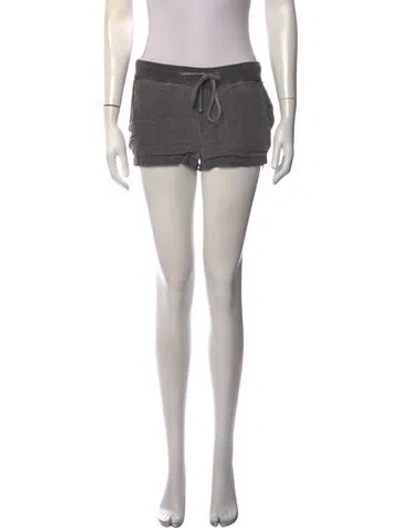 Pre-owned James Perse Linen Mini Shorts In Blue