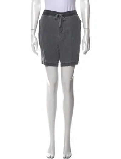 Pre-owned James Perse Linen Mini Shorts In Gray