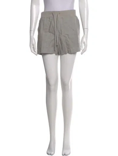 Pre-owned James Perse Linen Mini Shorts In Grey