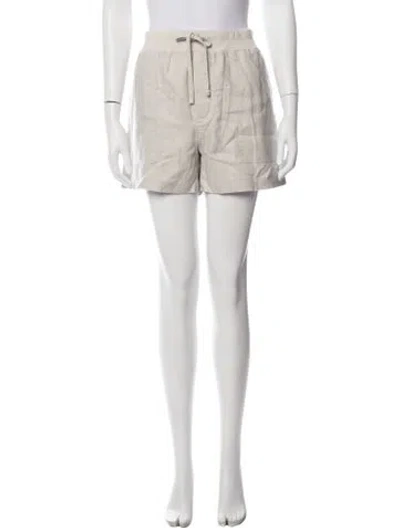 Pre-owned James Perse Linen Mini Shorts In Grey