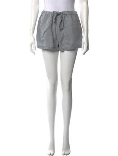 Pre-owned James Perse Linen Mini Shorts In Grey