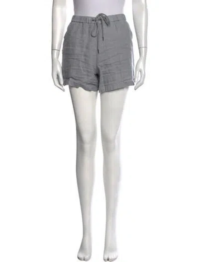 Pre-owned James Perse Linen Mini Shorts In Grey