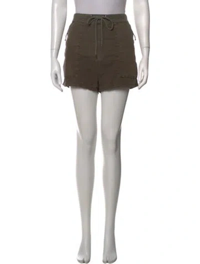 Pre-owned James Perse Linen Mini Shorts In Grey