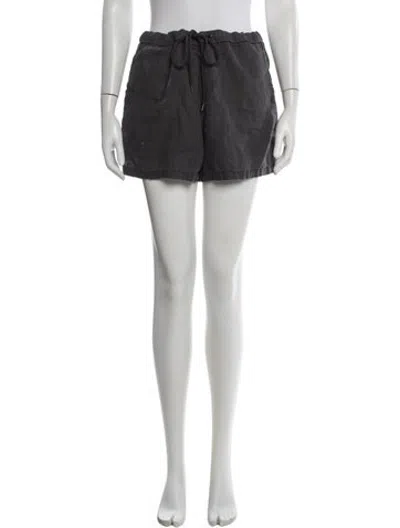 Pre-owned James Perse Linen Mini Shorts In Grey
